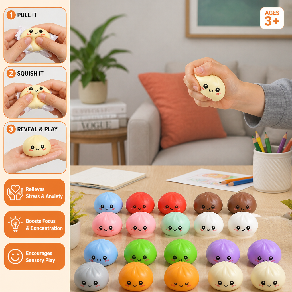 Dumpling Squishy Advent Calendar with Mystery Fidget Surprises