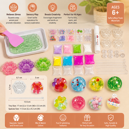 DIY Stress Ball Making Kit for Kids – Create Your Own Squishy Sensory Balls