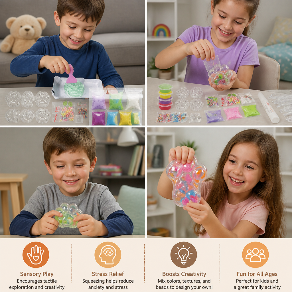 DIY Stress Ball Making Kit for Kids – Create Your Own Squishy Sensory Balls