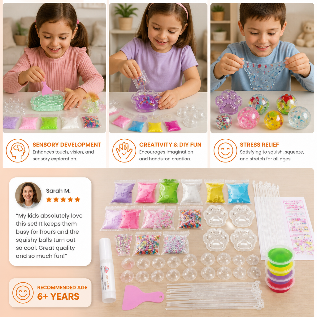 DIY Stress Ball Making Kit for Kids – Create Your Own Squishy Sensory Balls