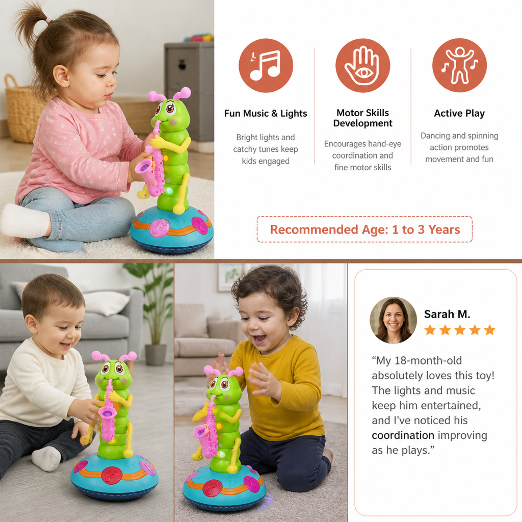 Dancing Saxophone Caterpillar