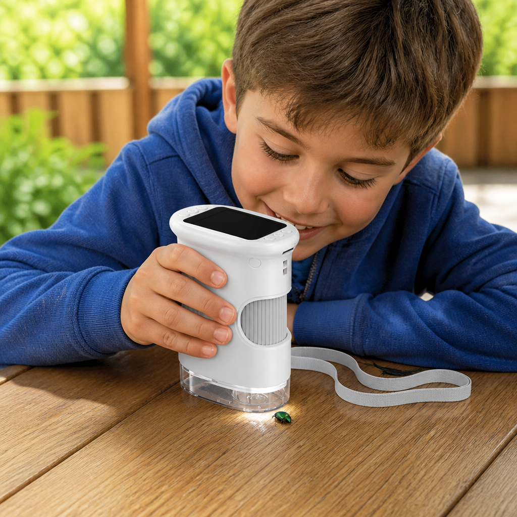 Kids’ 2-in-1 Digital Microscope & Telescope with Photo and Video Camera