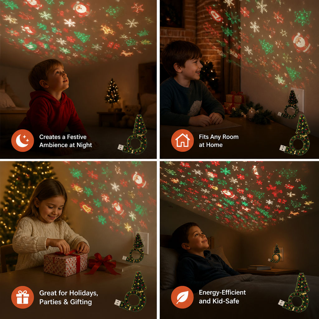 Christmas Tree Projector Lamp