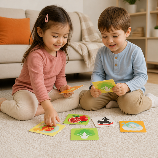 Montessori Baby Learning Flash Cards – Visual Stimulation, Color Recognition & Categorization Set
