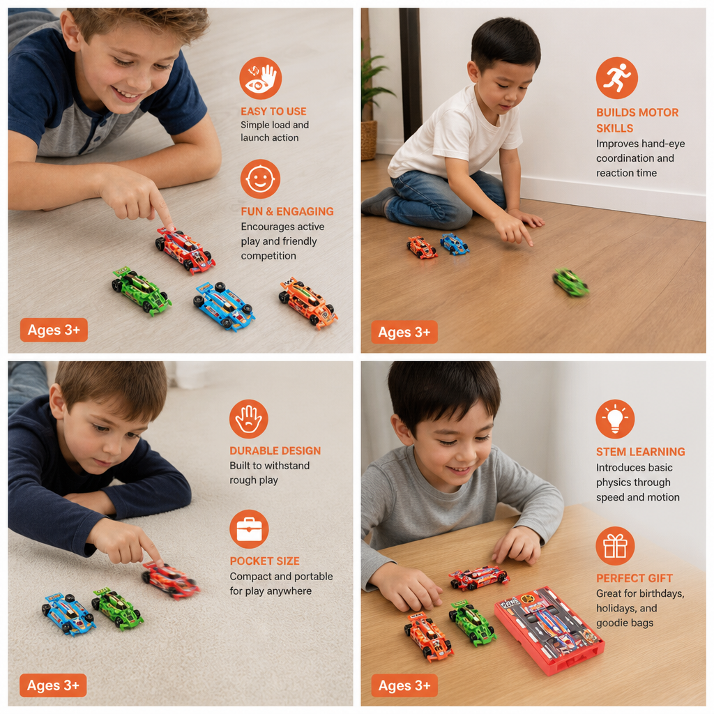 Pocket Size Race Car Launcher Toy