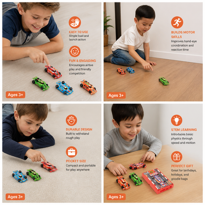 Pocket Size Race Car Launcher Toy