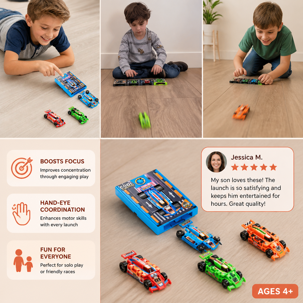 Pocket Size Race Car Launcher Toy