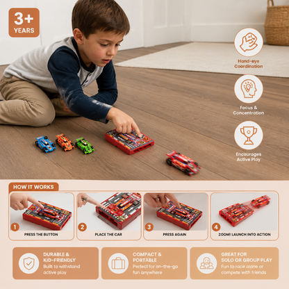 Pocket Size Race Car Launcher Toy