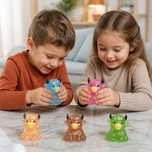 Mini Highland Cow Squishy Stress Relief Toy