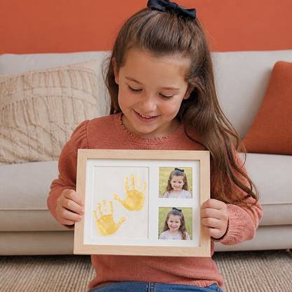 DIY Kids Handprint Keepsake Frame Kit – Hand Impression & Photo Display