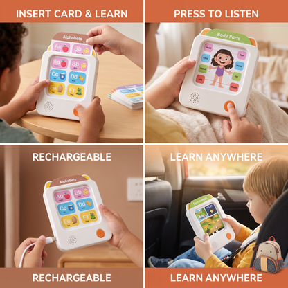Kids’ Interactive English Flash Card Reader – Educational Learning Toy