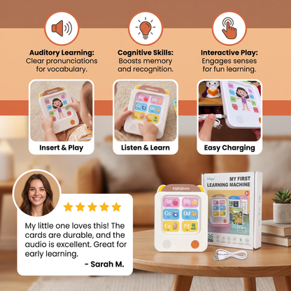 Kids’ Interactive English Flash Card Reader – Educational Learning Toy