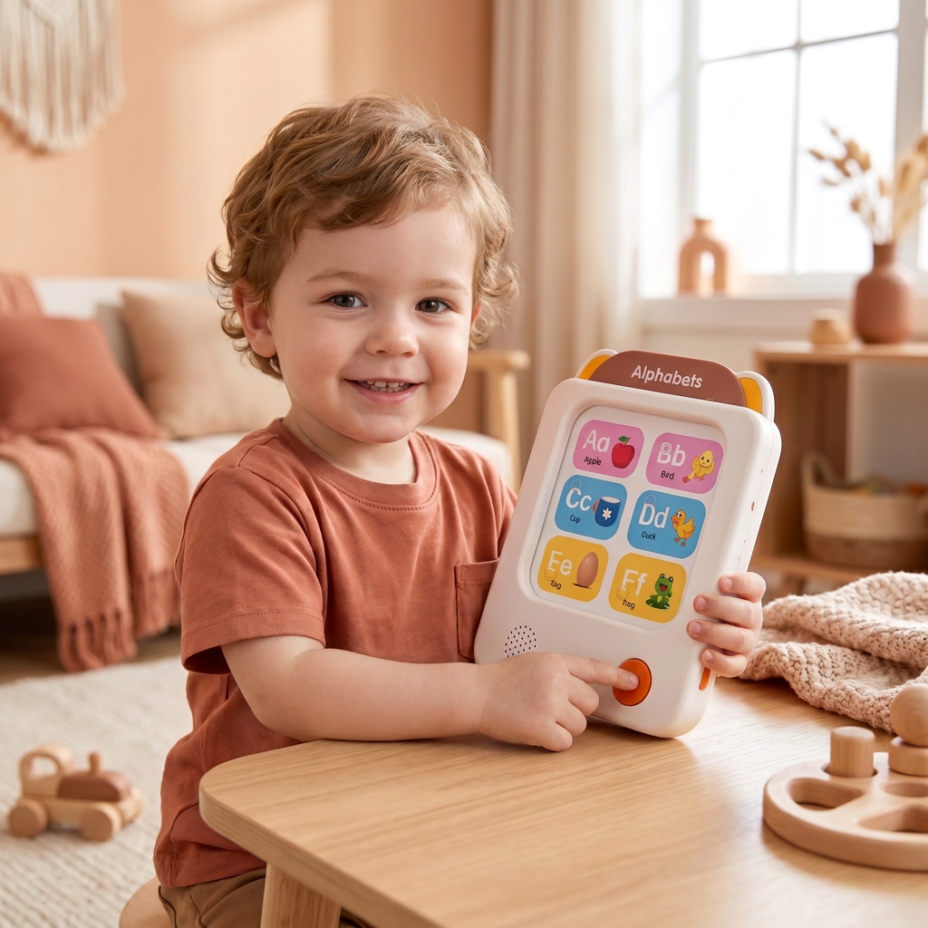 Kids’ Interactive English Flash Card Reader – Educational Learning Toy