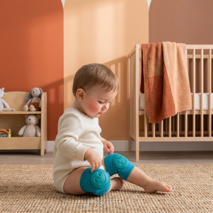 Baby Crawling Knee Pads – Non-Slip Protection with Smiley Face Design