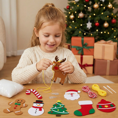 Safe Felt Christmas Set for DIY Sewing