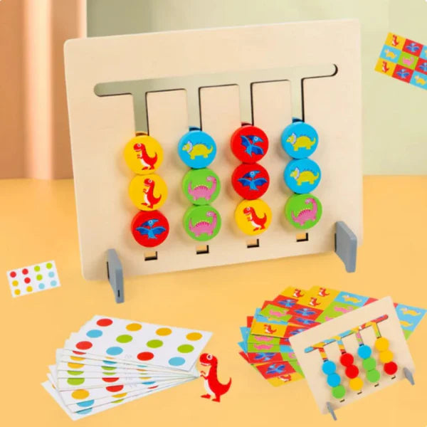 Montessori Color Pattern Matching Game Made of Wood
