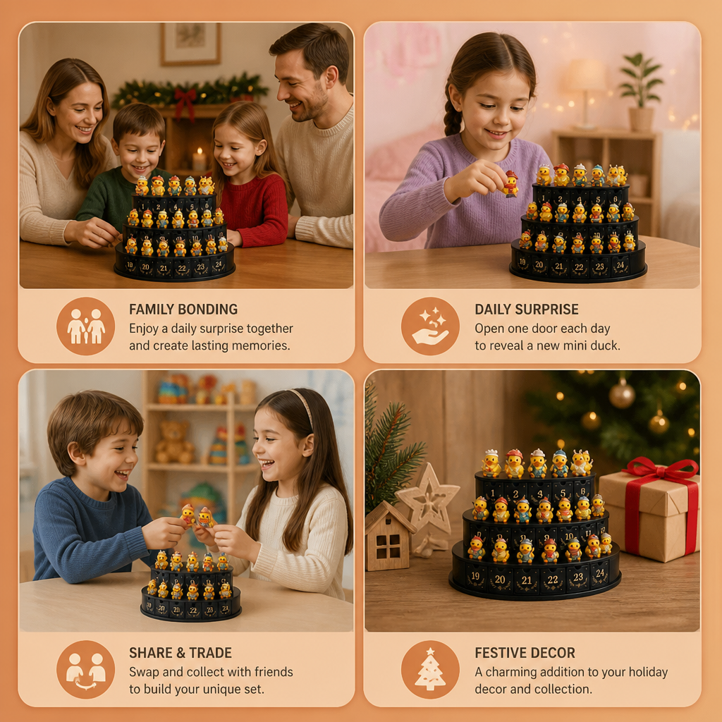 24-Day Magic Duck Advent Calendar with Collectible Mini Figurines