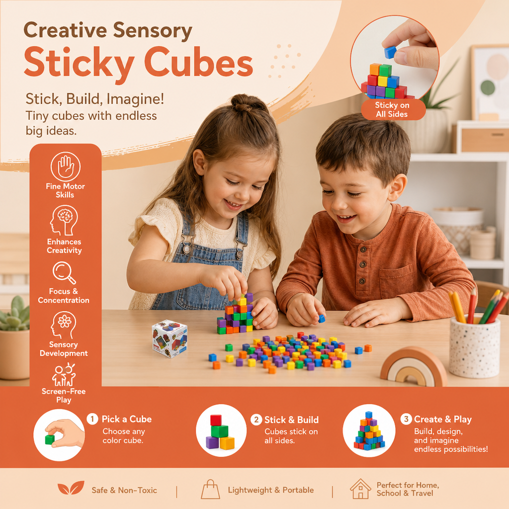 Creative Sensory Sticky Cubes