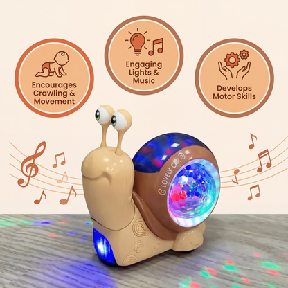 Glowing and Music-Playing Snail Crawling Toy