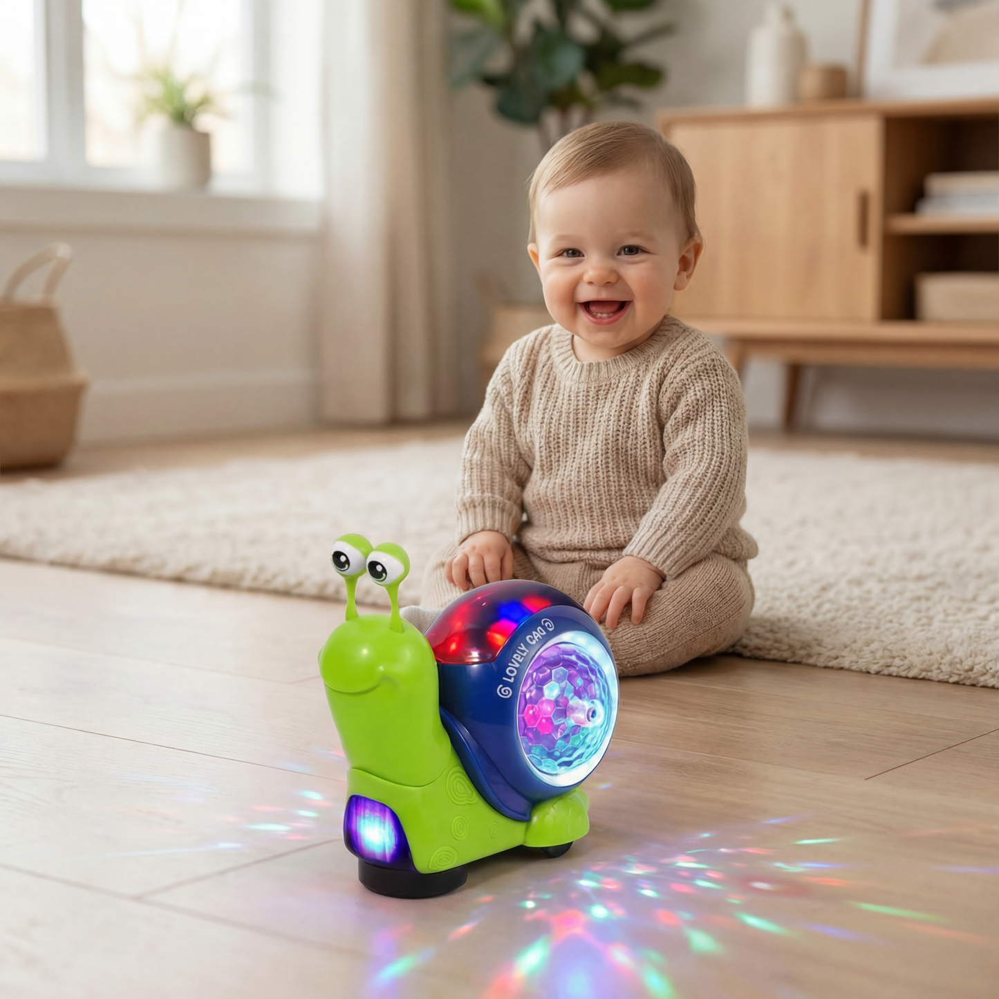 Glowing and Music-Playing Snail Crawling Toy