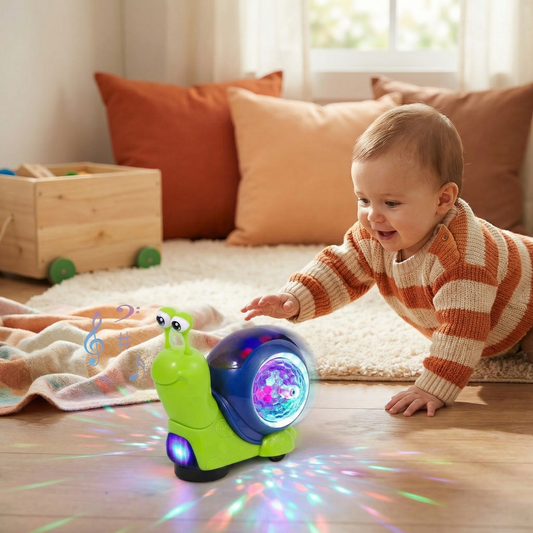 Glowing and Music-Playing Snail Crawling Toy