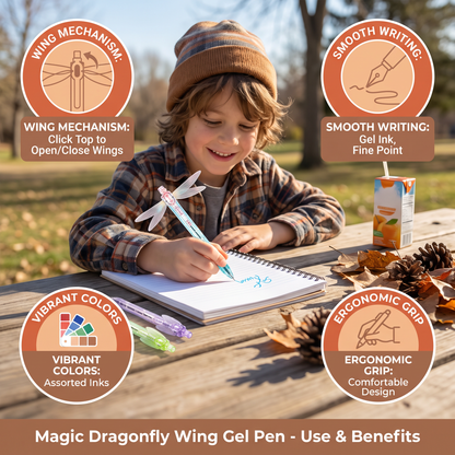 Magic Dragonfly Wing Gel Pen