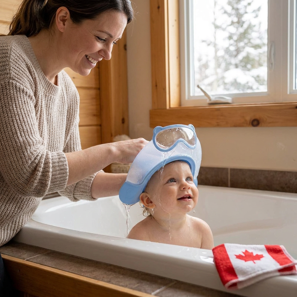 Adjustable Baby Water & Shampoo Visor with 360° Eye & Ear Protection