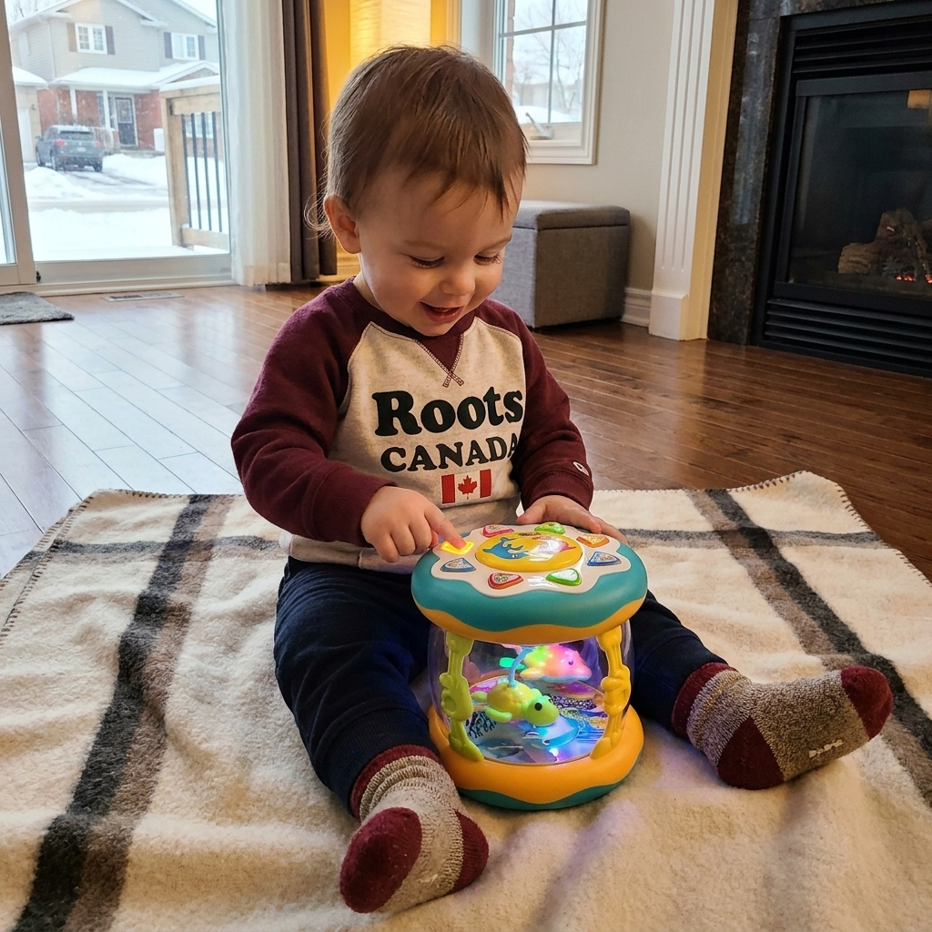Interactive Musical Toy with Lights – Montessori Sensory & Soothing Lullaby Toy