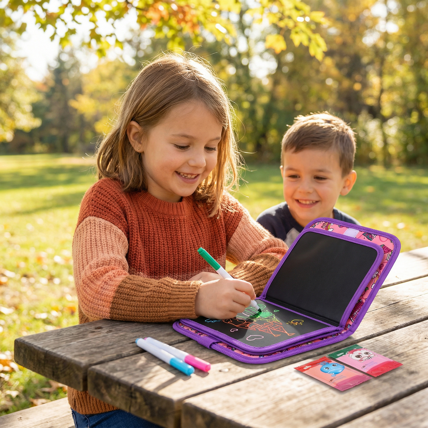 Portable Reusable Coloring Book for Children