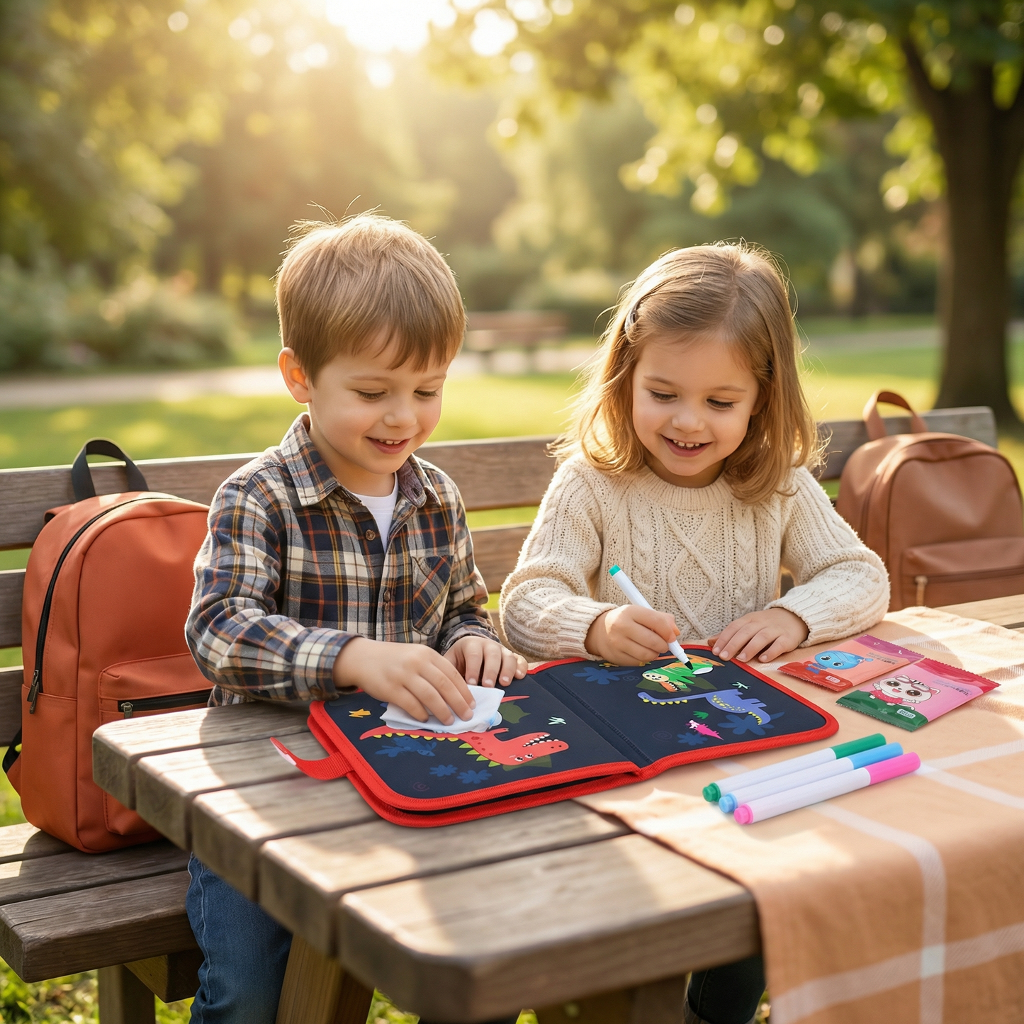 Portable Reusable Coloring Book for Children