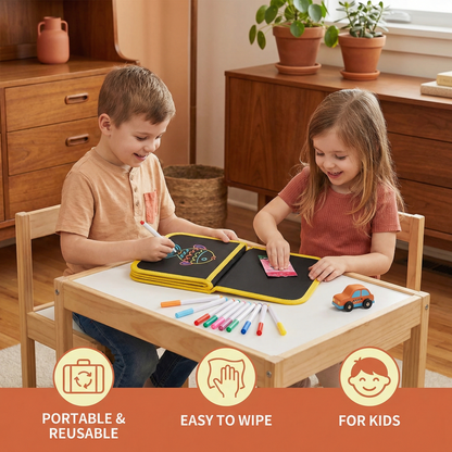 Portable Reusable Coloring Book for Children