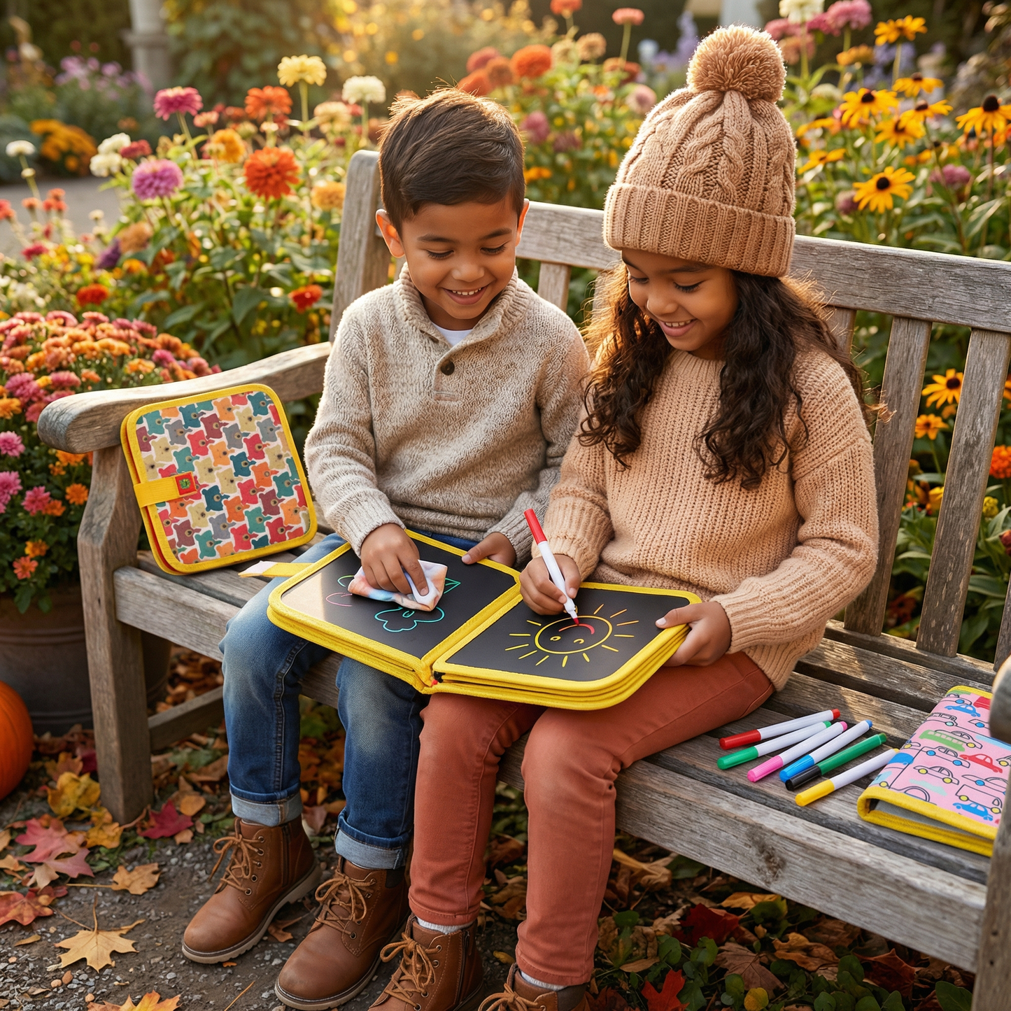 Portable Reusable Coloring Book for Children