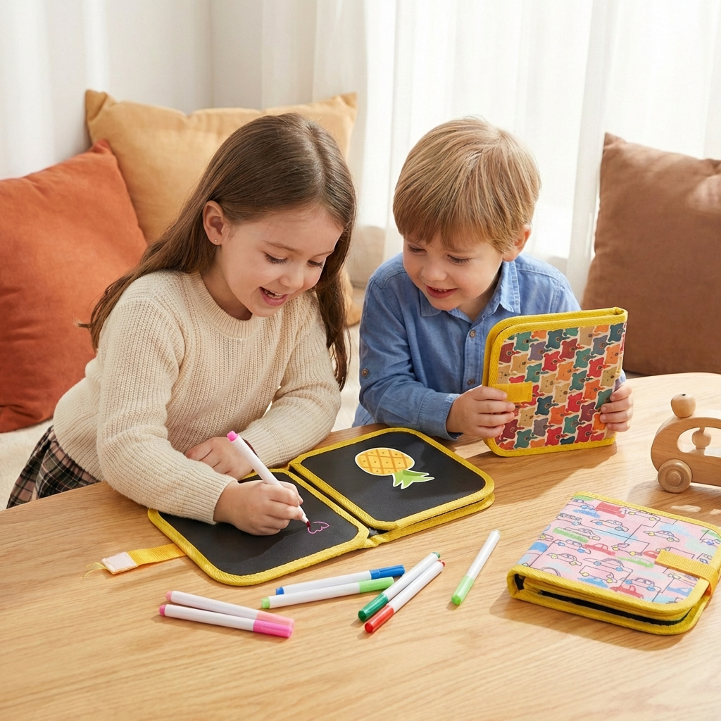 Portable Reusable Coloring Book for Children