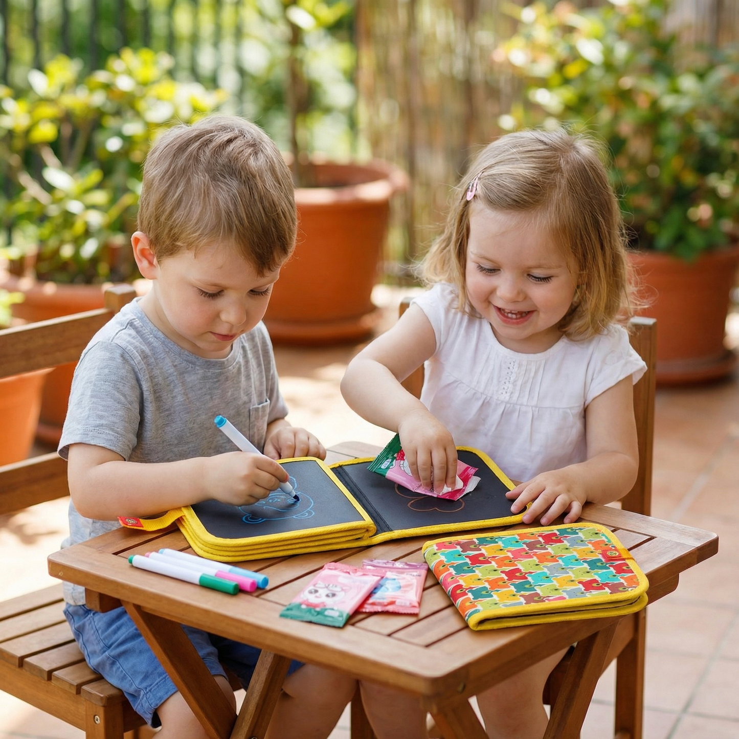 Portable Reusable Coloring Book for Children