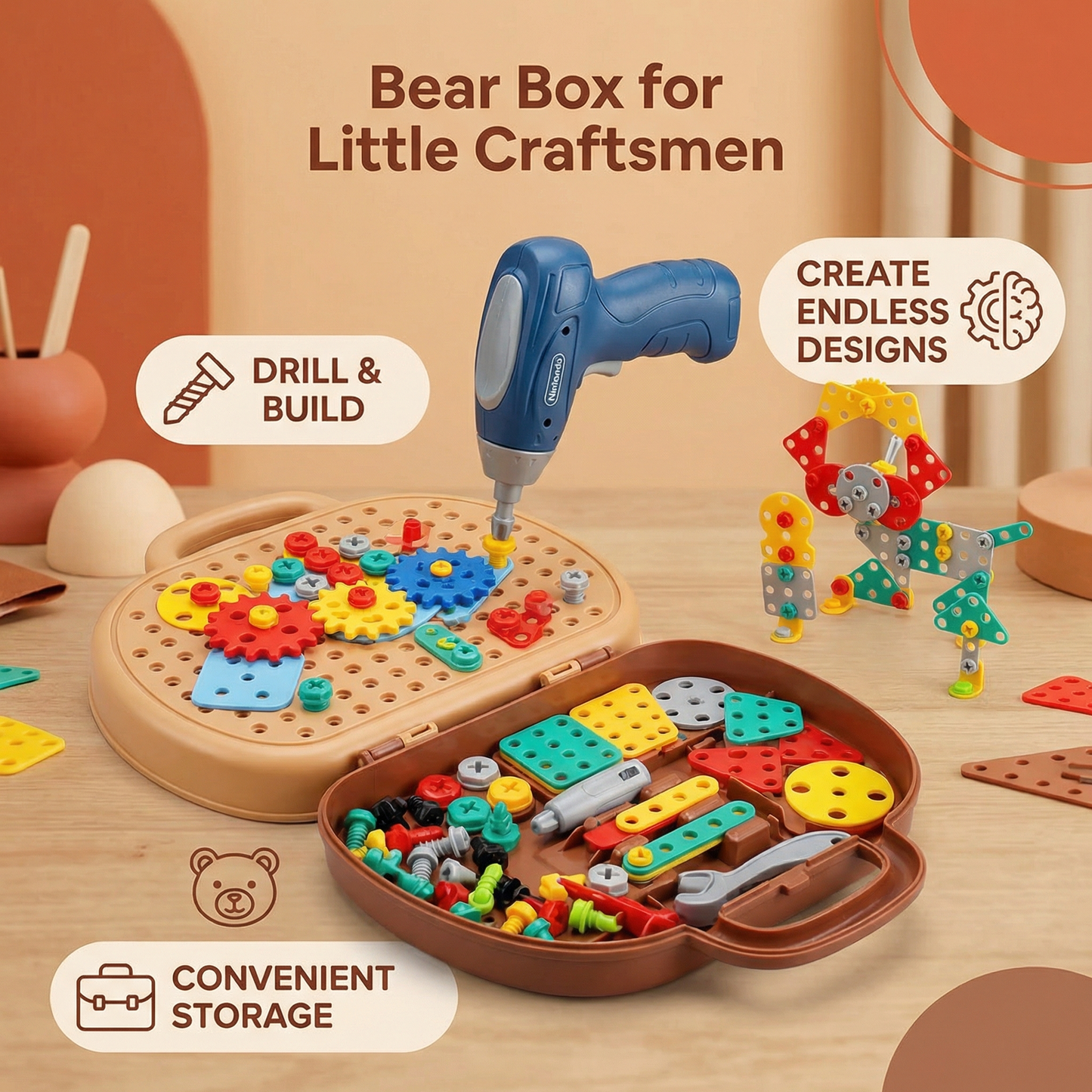 Bear Box for Little Craftsmen