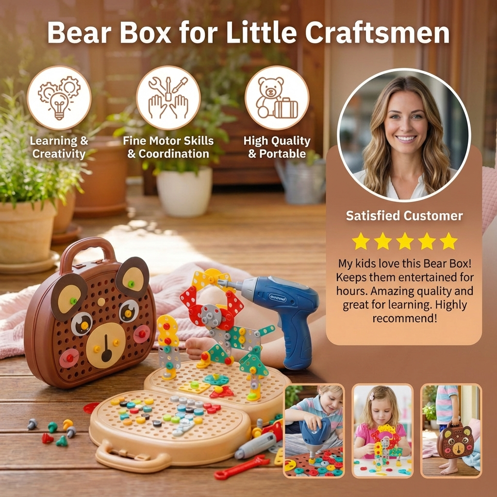 Bear Box for Little Craftsmen