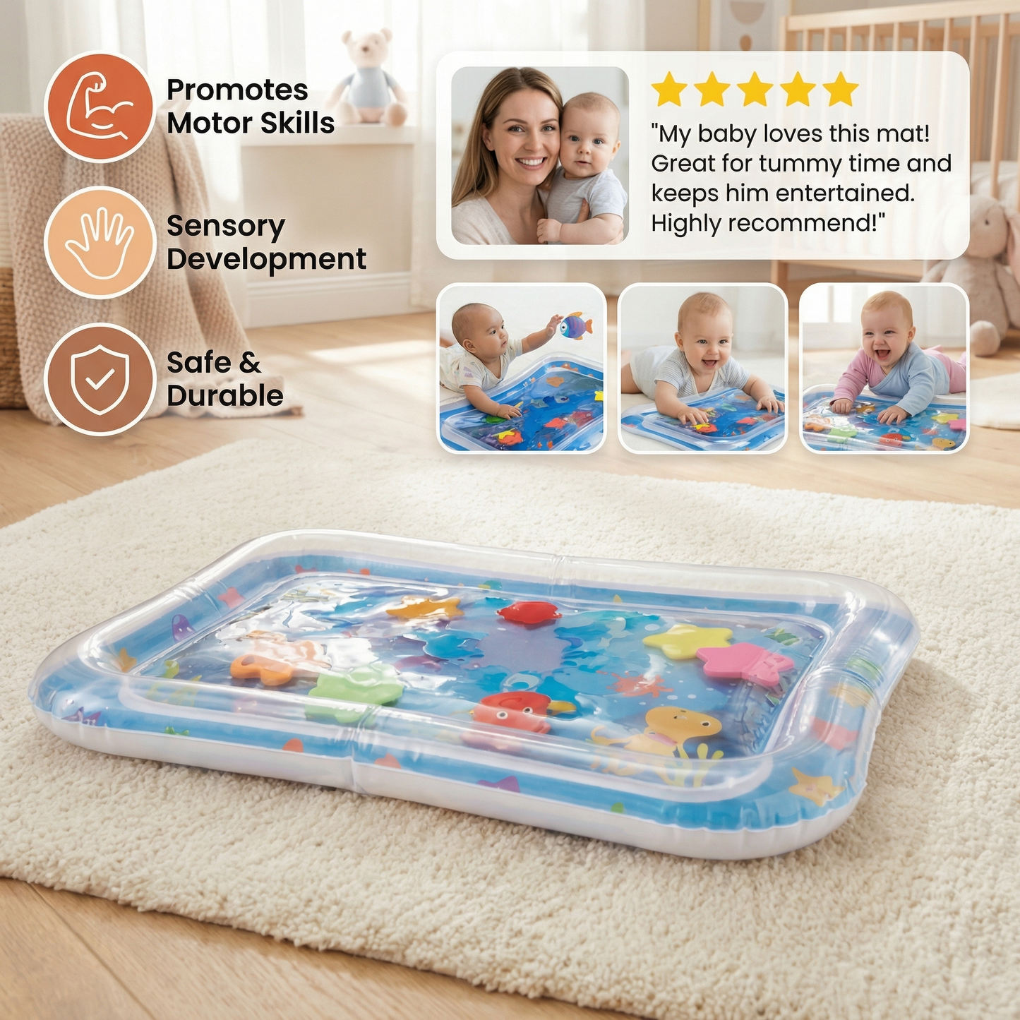 Water Mat – Tummy Time for Children