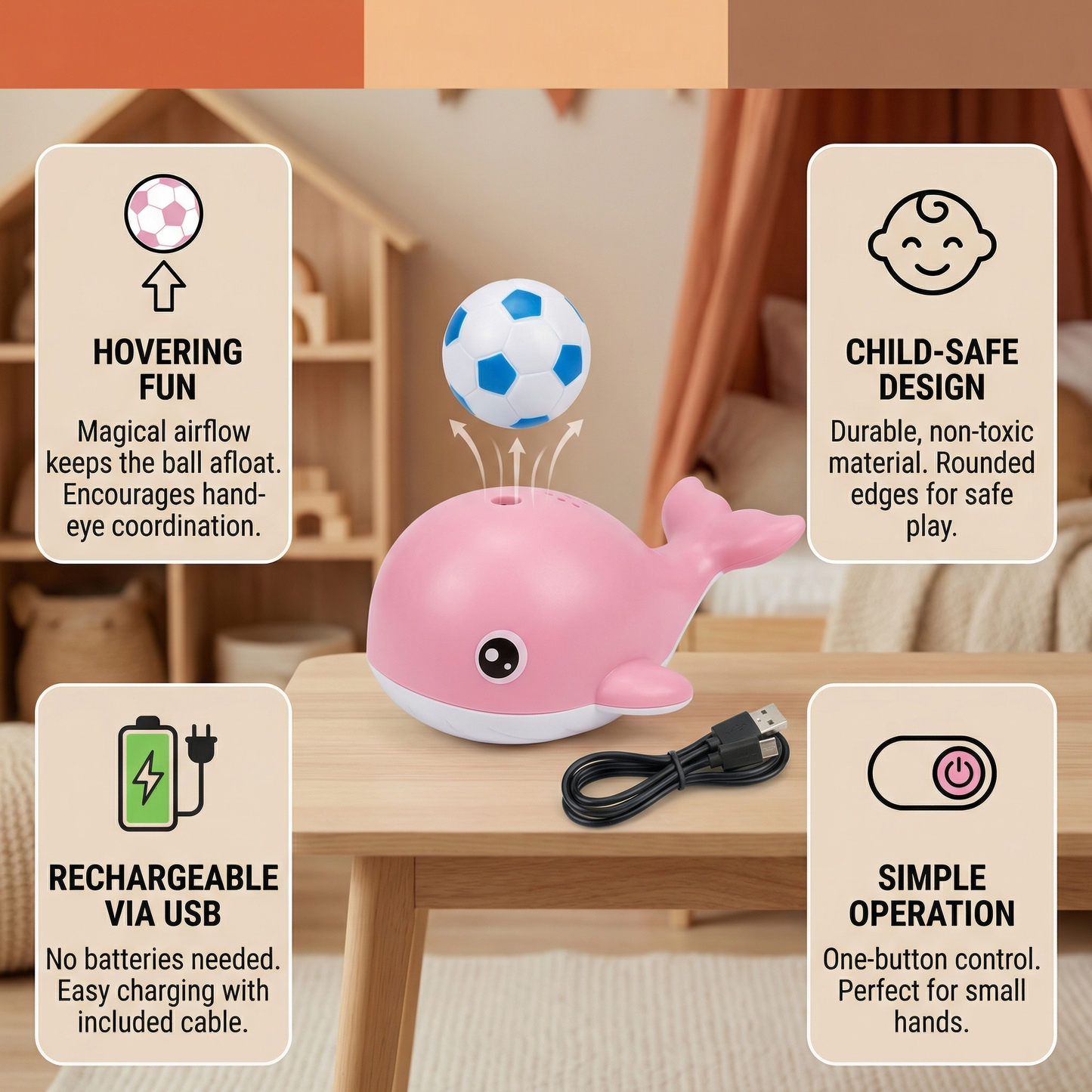 Fun Whale Balloon Toy