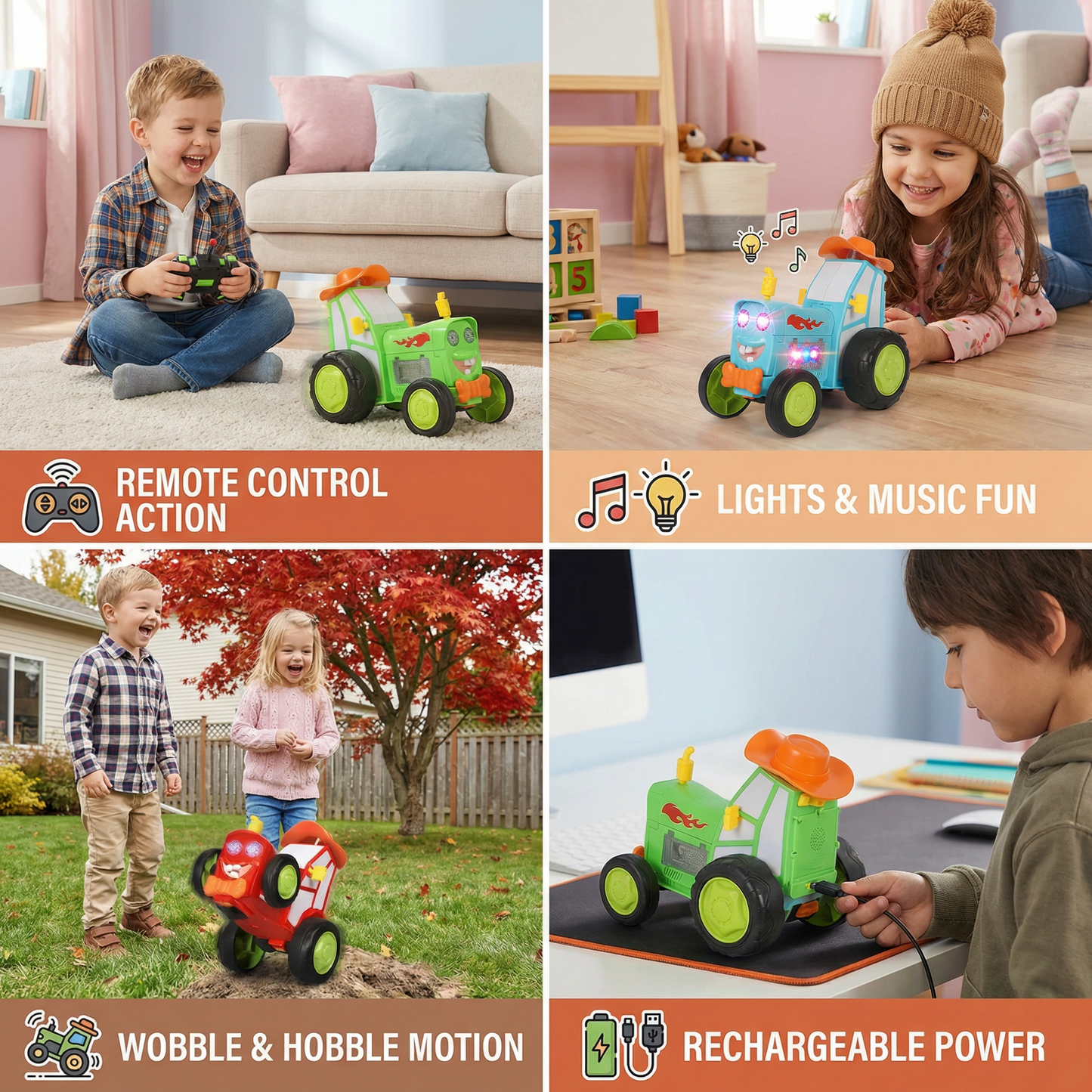 Hobbling Tractor Kids Toy