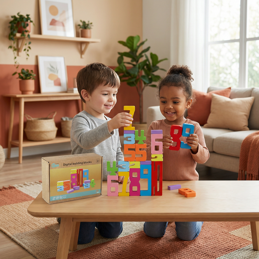Educational Math and Number Learning Blocks
