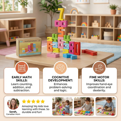 Educational Math and Number Learning Blocks