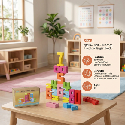 Educational Math and Number Learning Blocks
