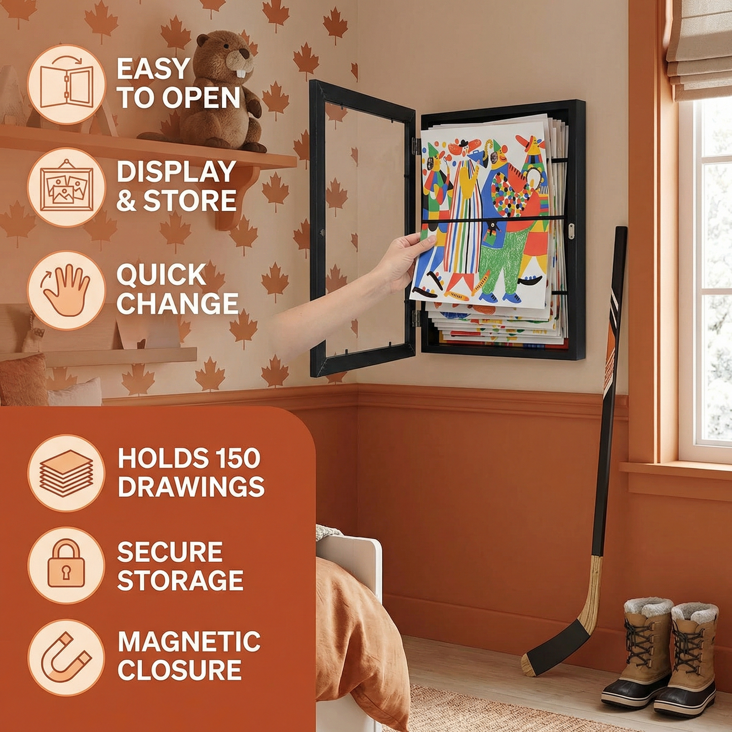 Picture Frame – For Up to 150 Drawings
