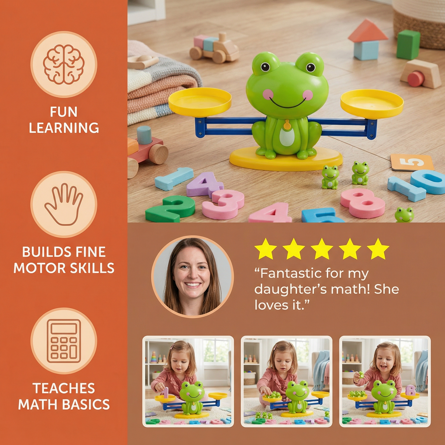 Educational Frog Scale Children's Toy – Math Made Easy!