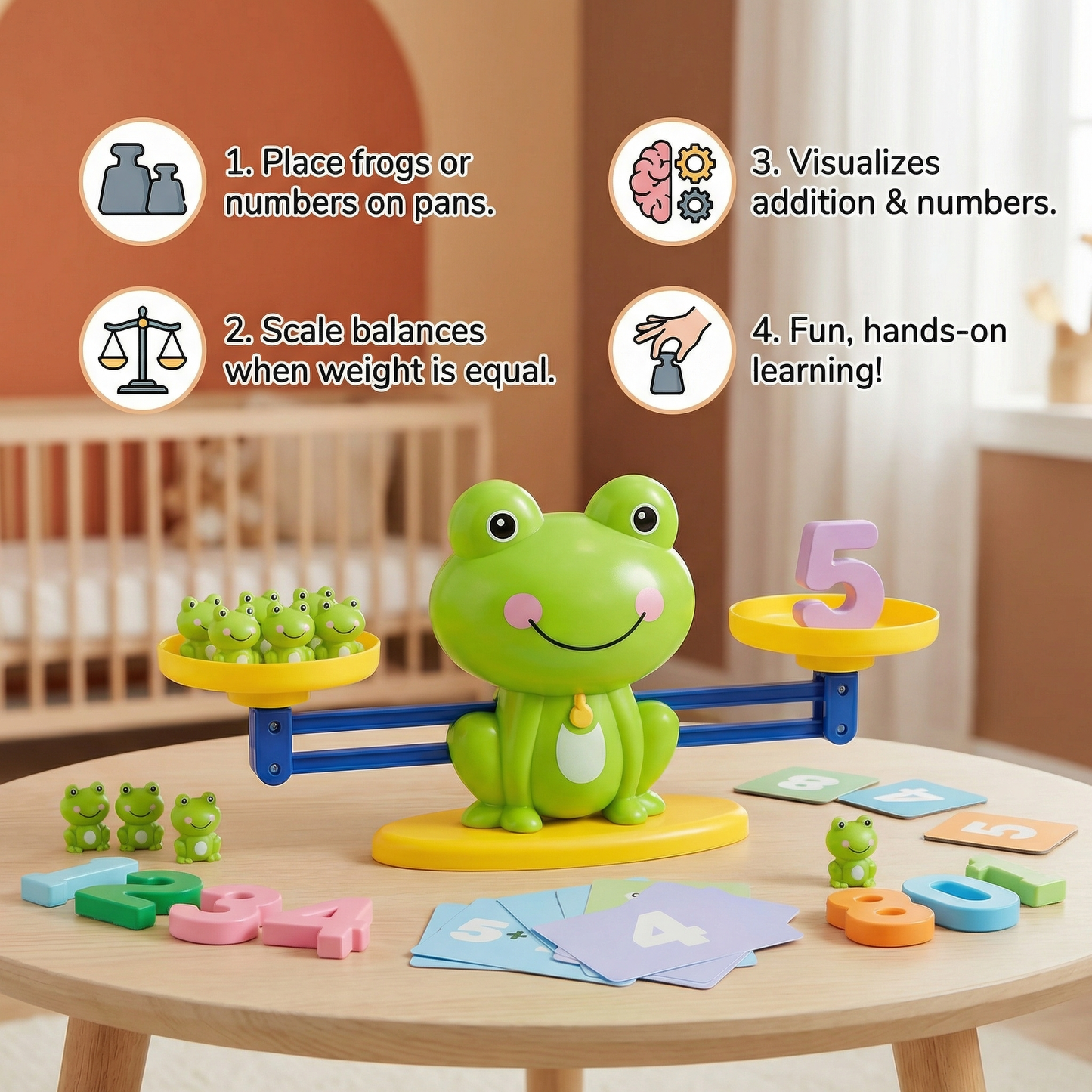 Educational Frog Scale Children's Toy – Math Made Easy!