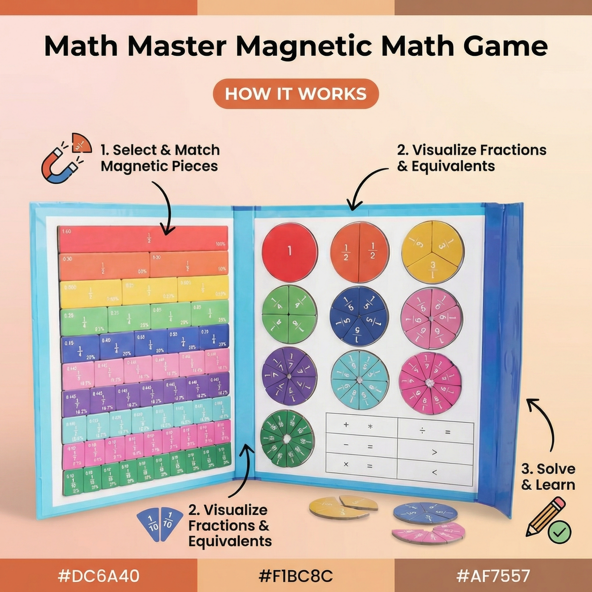 Math Master Math Games Math Master Magnetic Math Game – Maple & Kids