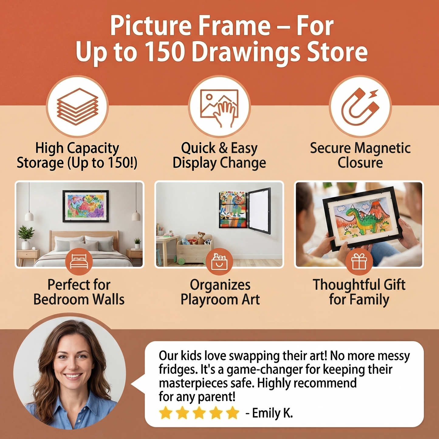 Picture Frame – For Up to 150 Drawings