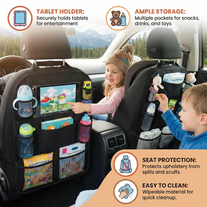 Car Seat Protector and Organizer for Kids
