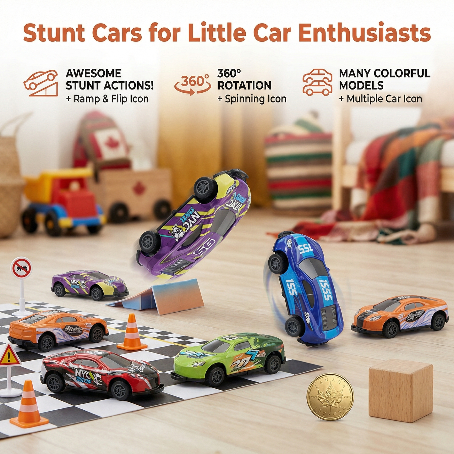 Stunt Cars for Little Car Enthusiasts