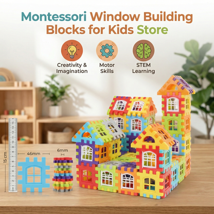 Montessori Window Building Blocks for Children